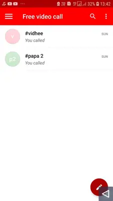 Free video call android App screenshot 1